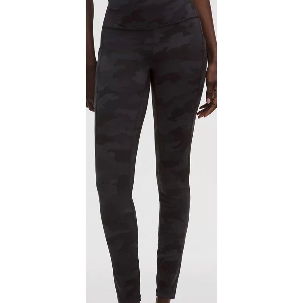 Lululemon Swift Speed High Rise 28" Inseam Size 20 Black Camo NWOT
